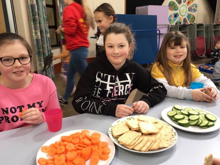 Young people at a Torfaen playscheme