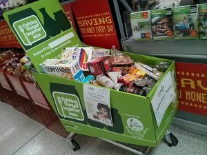 The trolley in Cwmbran Asda where you can donate. Go on pop something extra in your trolley during your next shop