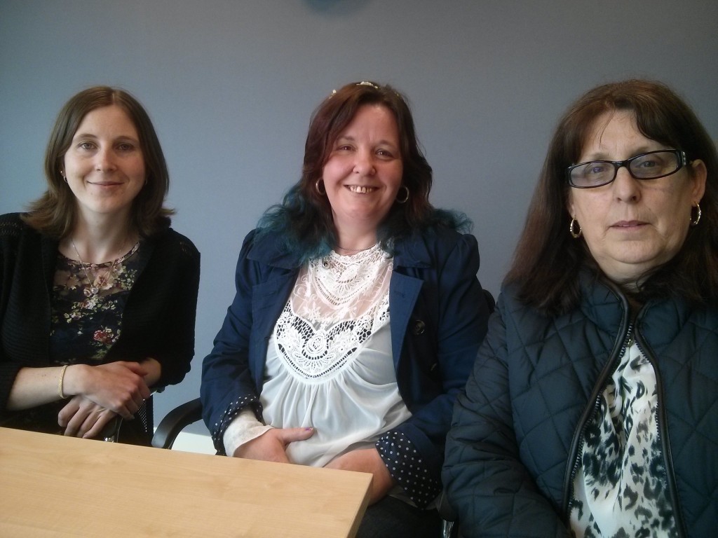 Kirsty, Angela and Deb from St Dials Community Action Group