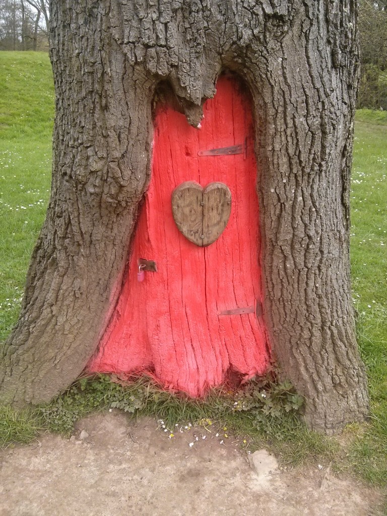 The newly painted front door at the Fairy Tree at Cwmbran Boating Lake