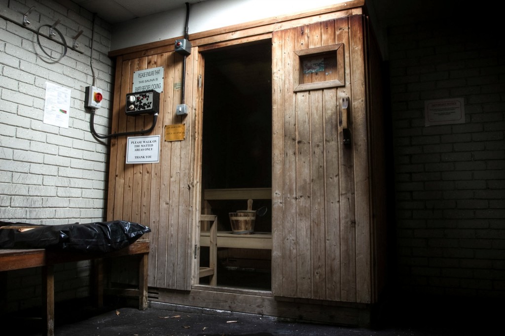 The sauna in Cwmbran's police training college