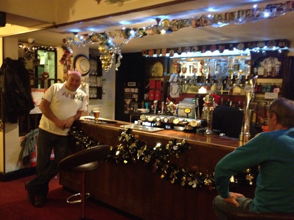 Christmas decorations in the Mount Pleasant in Old Cwmbran