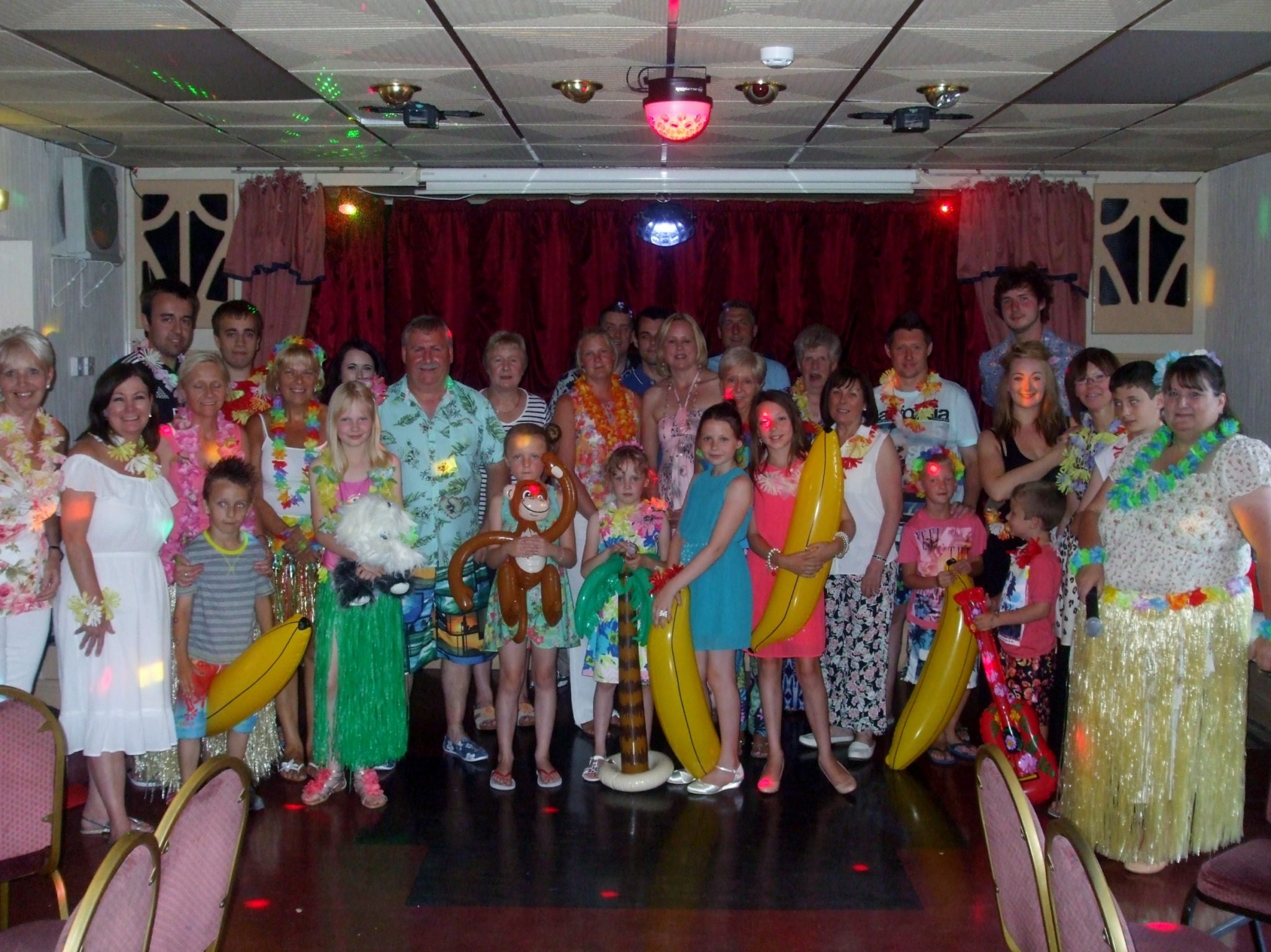 The Hawaiian night fundraiser organised by staff at Cwmbran Wilko store