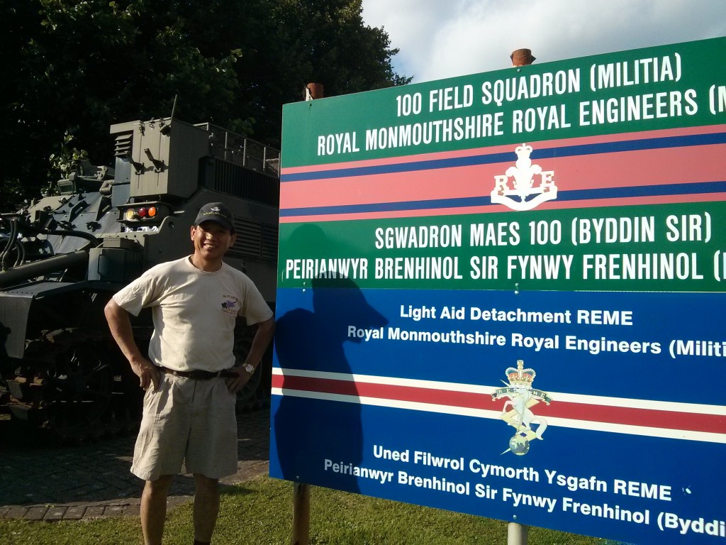 Narendra Limbu, president of the Wales Gurkha Community