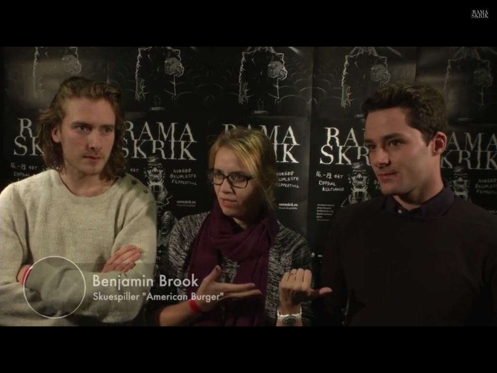 Benjamin Brook during a TV interview