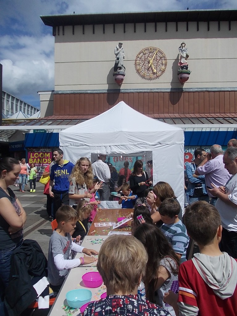Loombran was held in Cwmbran Shopping for loom band fans