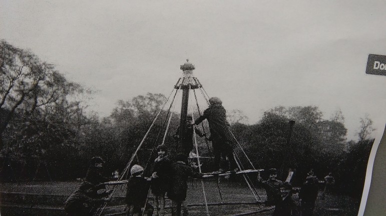 Children playing in Cwmbran Park in 1974