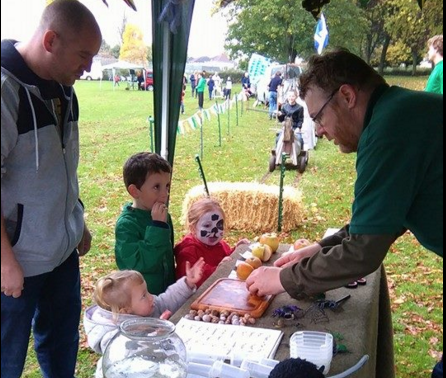 The Woodlands Trust stand at the Cwmbran Park fun day