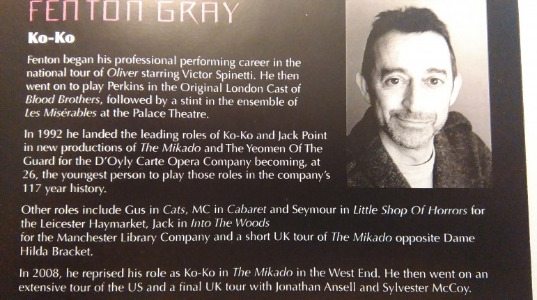Fenton Gray in The Mikado with the Welsh Musical Theatre Orchestra