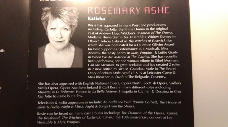 Rosemary Ashe in The Mikado with the Welsh Musical Theatre Orchestra