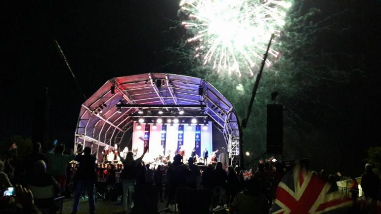 The Great British Prom concert ended with fireworks