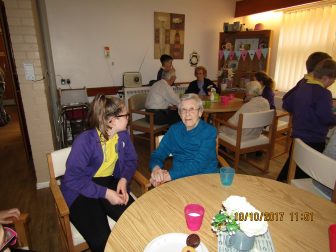 Nant Celyn Primary School pupils at Ty Gwyn Care Home