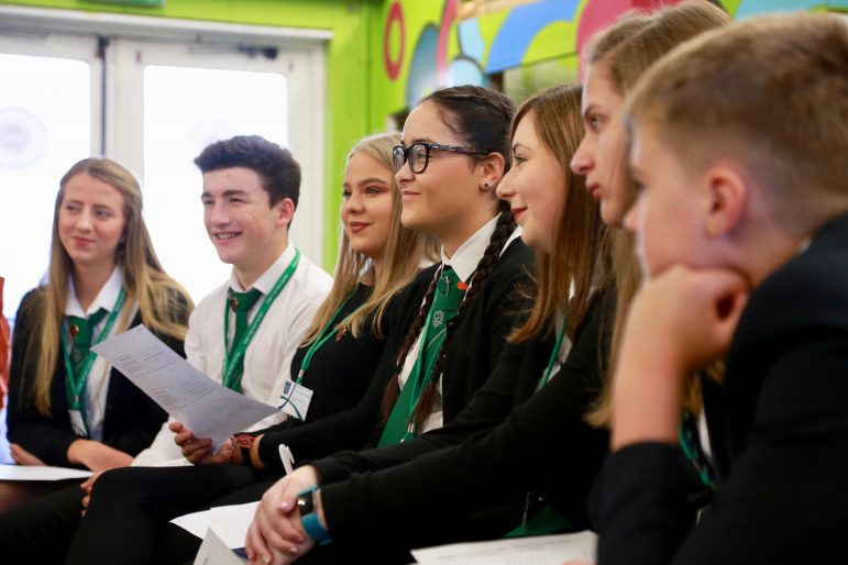 Young people quiz assembly members in Cwmbran Centre for Young People