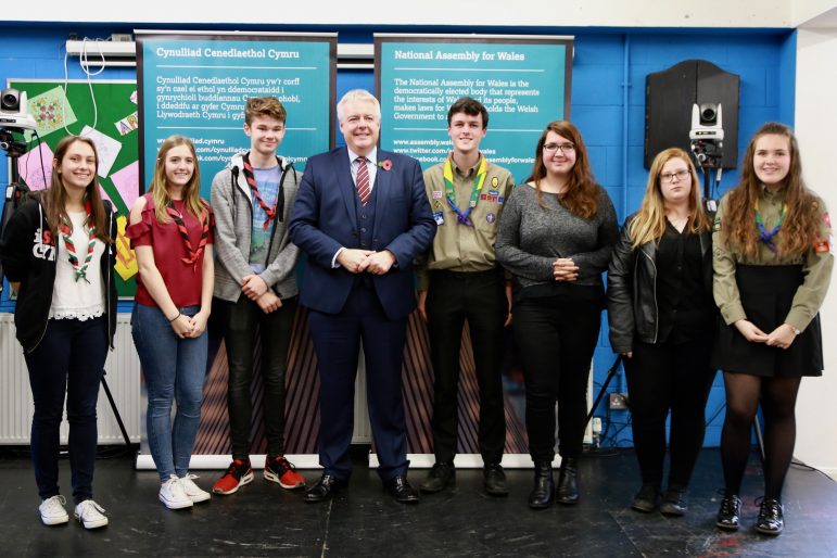 The First Minister at Cwmbran Centre for Young People