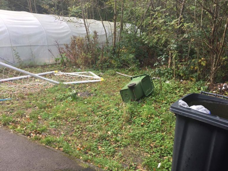 BEFORE- the waste land before the volunteers transformed it into a secret garden