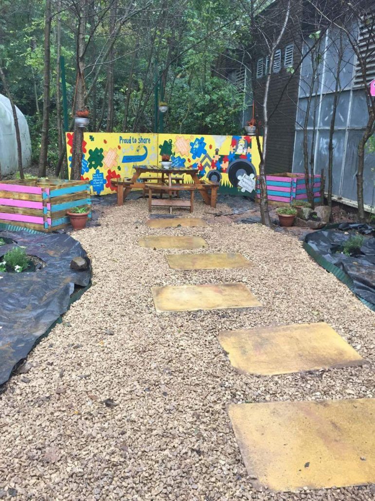 The new secret garden at Cwmbran High School