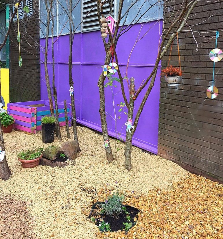 The new secret garden at Cwmbran High School