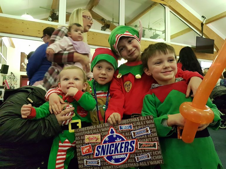 Four children who entered the St Dials Ward Community Group's Christmas Party's fancy dress