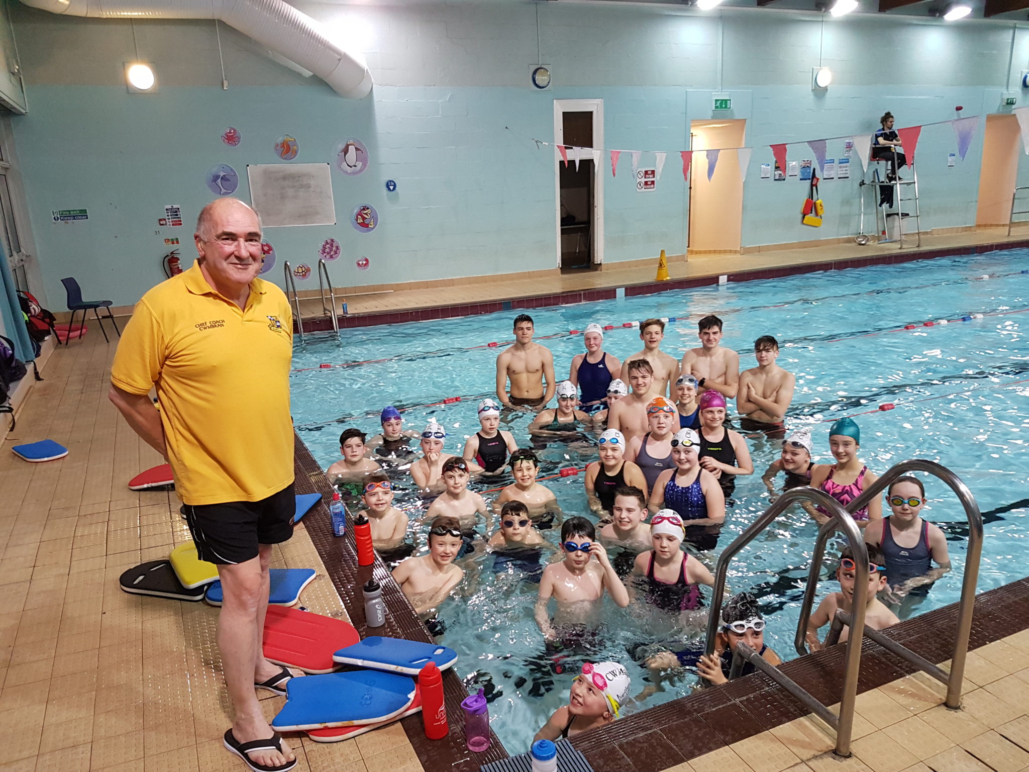 Gerald Sims, head coach at Cwmbran Otters Swimming Club