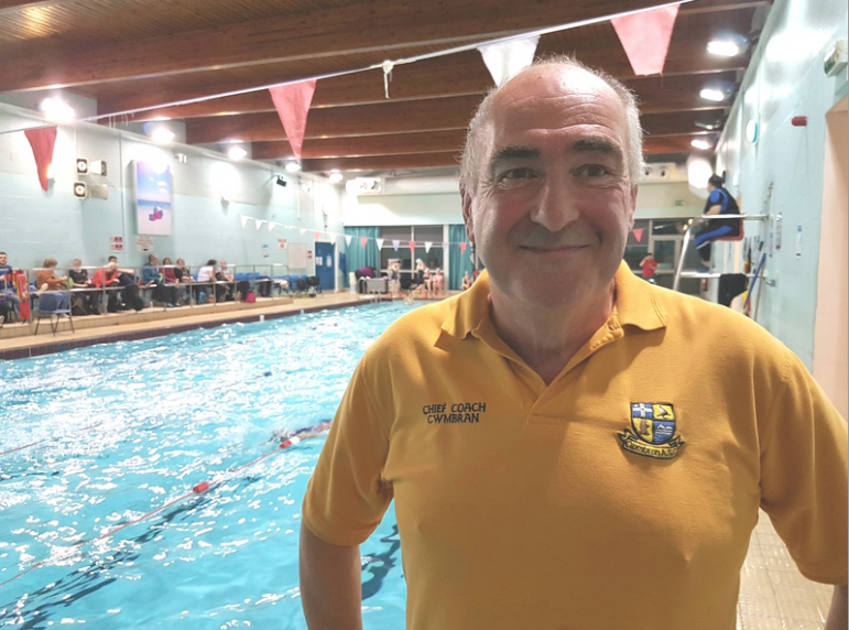 Gerald Sims, head coach at Cwmbran Otters Swimming Club