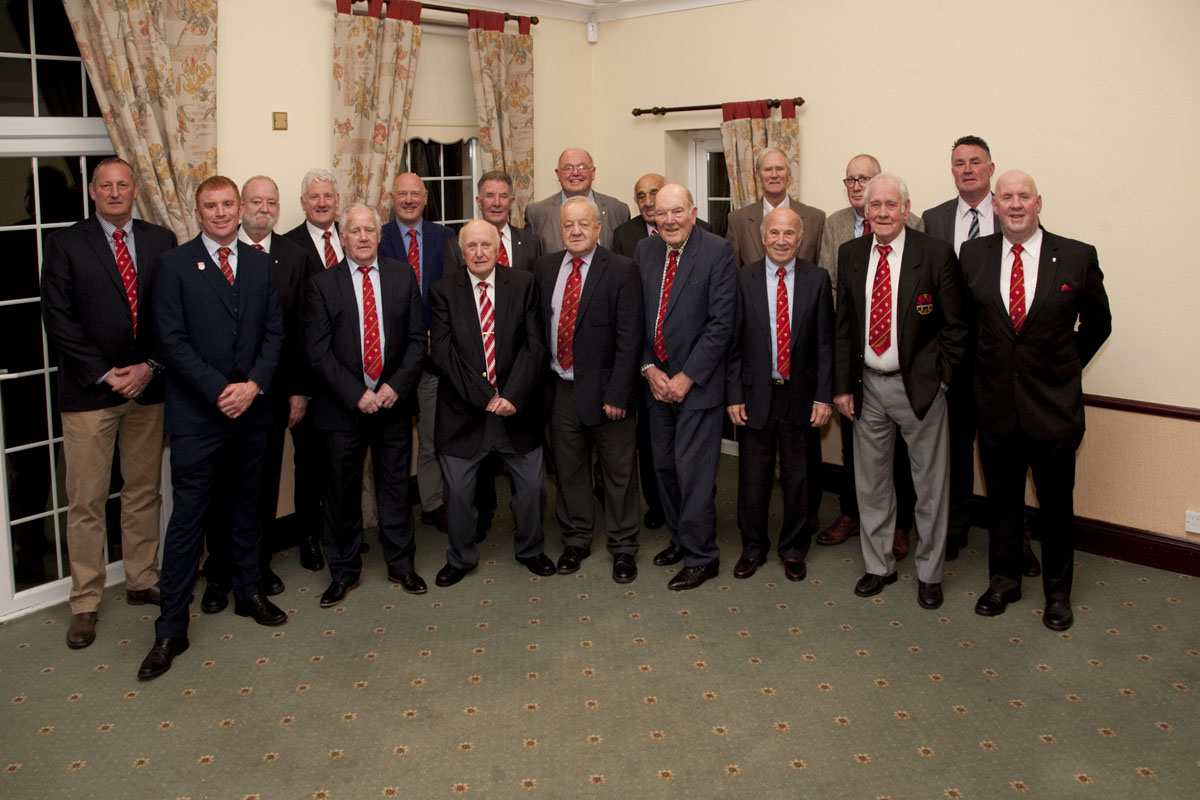 Guests at the Welsh Charitables RFC dinner for Jim Mills