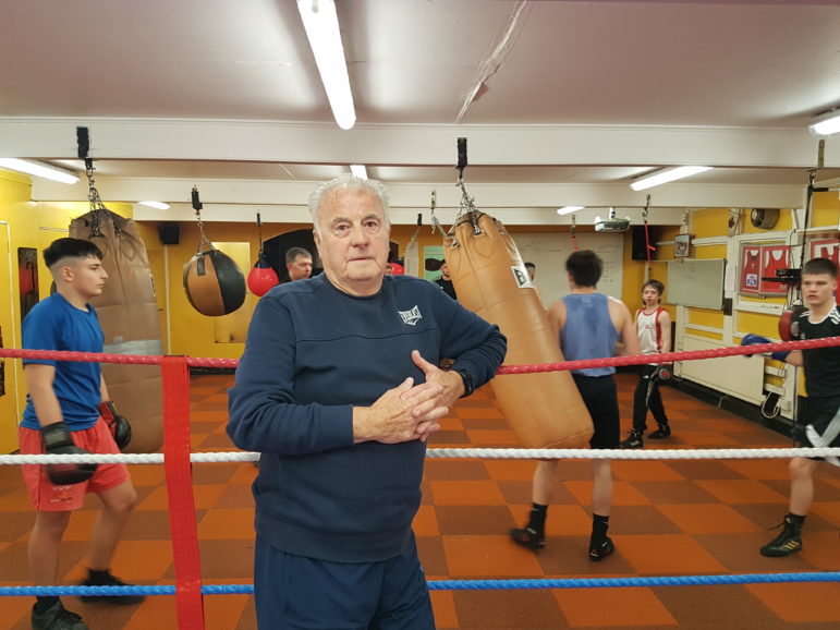 Keith Jefferies at Cwmbran Boxing Club