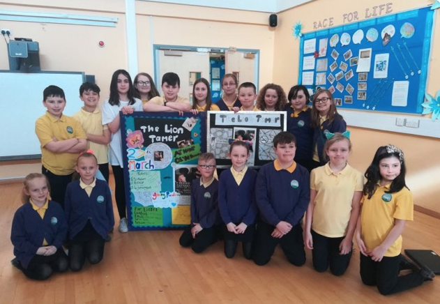 Pupils at Nant Celyn Primary School