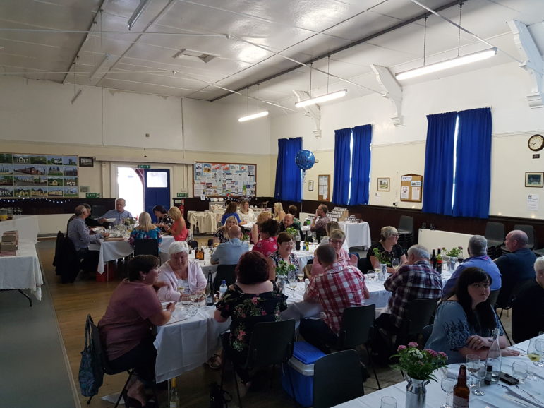 Diners enjoying their food at the Heritage on a Plate supper club
