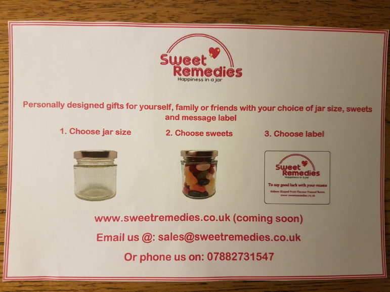 Sweet Remedies had a stand at the supper club