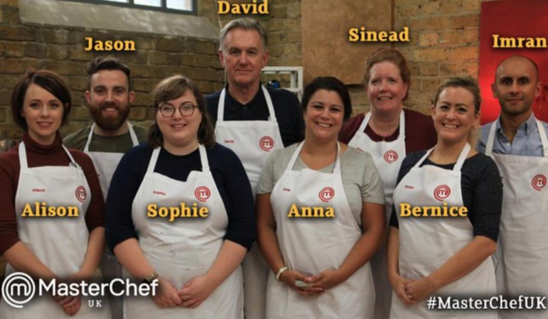 Sinead with some of her fellow contestants from MasterChef 2017