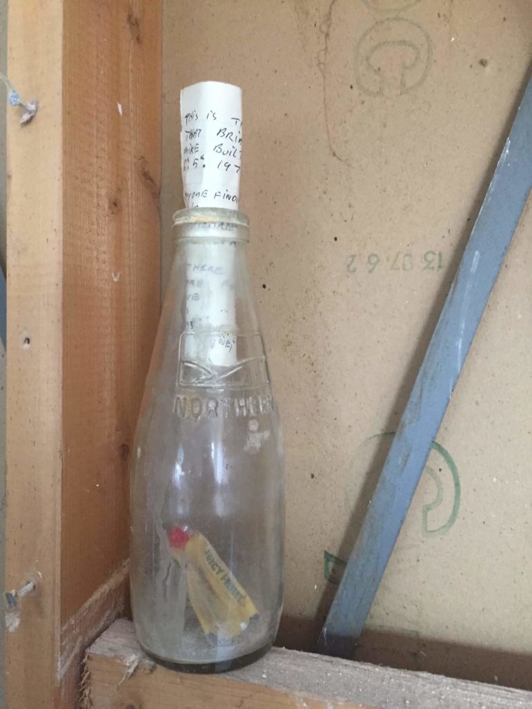 The message in a bottle found in Cwmbran