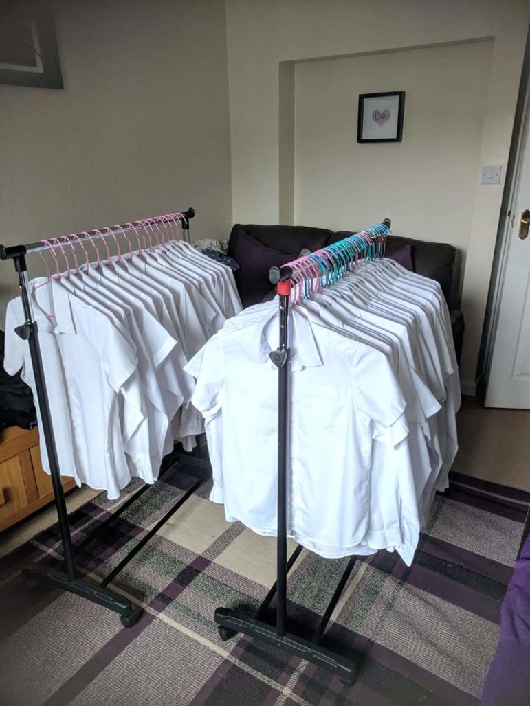 Shirts donated at Cwmbran High School