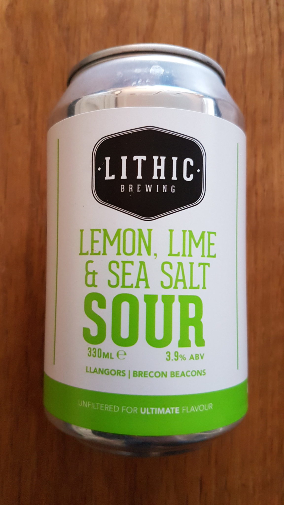 A lemon, lime and sea salt sour beer from Lithic Brewing in Llangorse