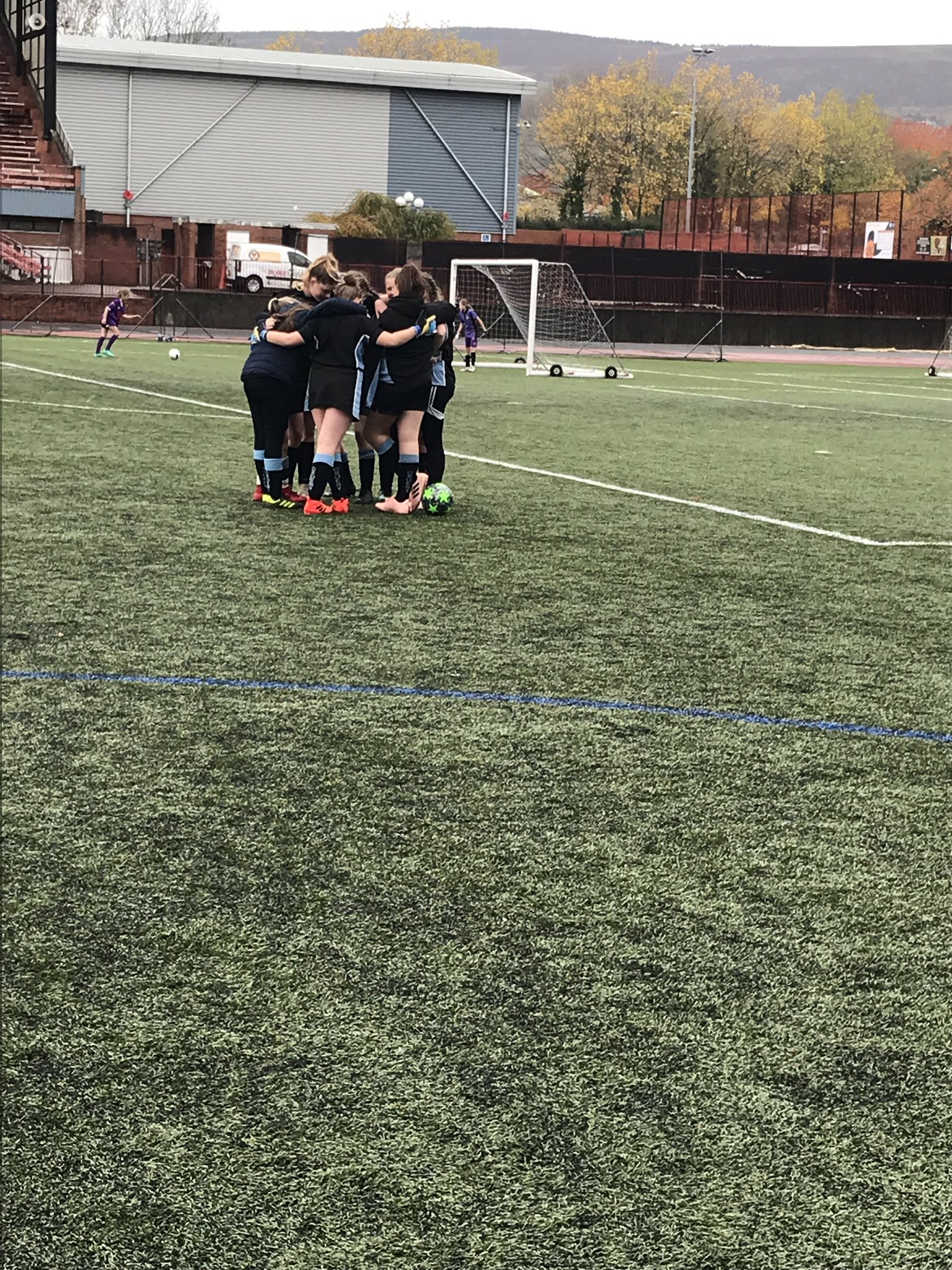 Croesyceiliog School's girls under 13 team