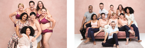 The ten people who took part in the campaign for M&S and Breast Cancer Now