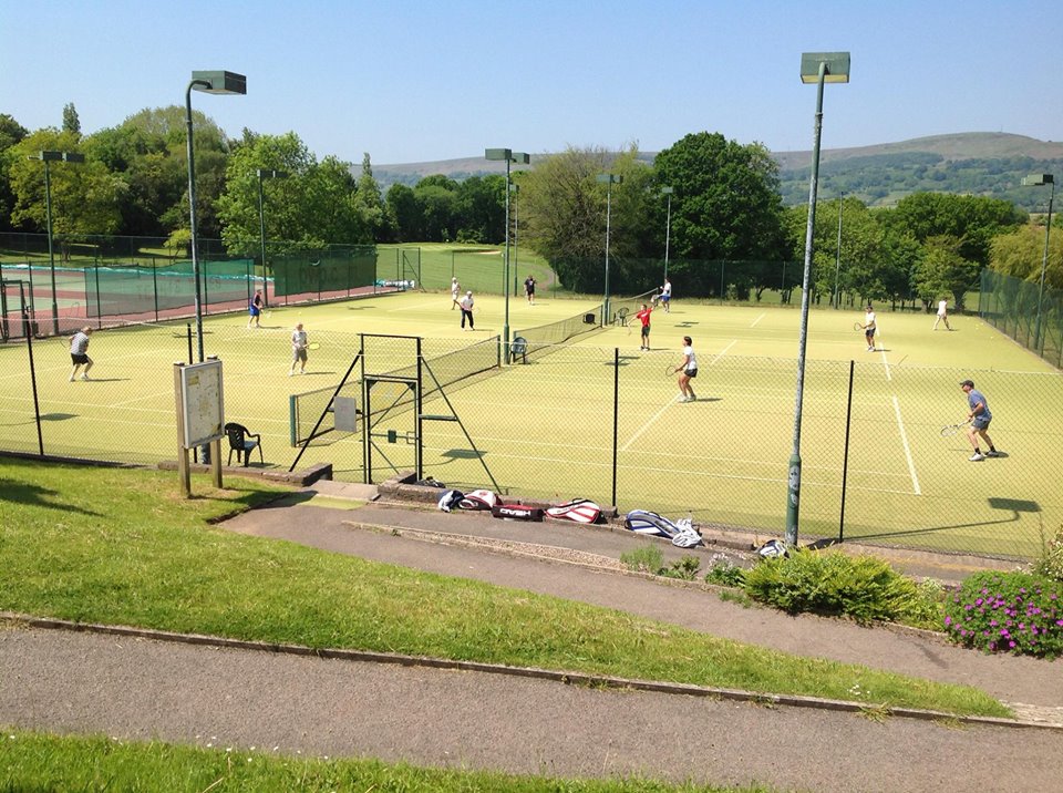 Members playing at Cwmbran Tennis Club