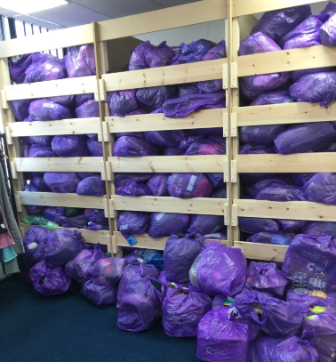 The donations piled up in the Cancer Research UK Cwmbran shop