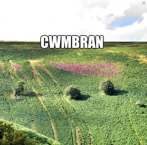 This is what the Cwmbran 'Hollywood' sign would look like on Mynydd Maen