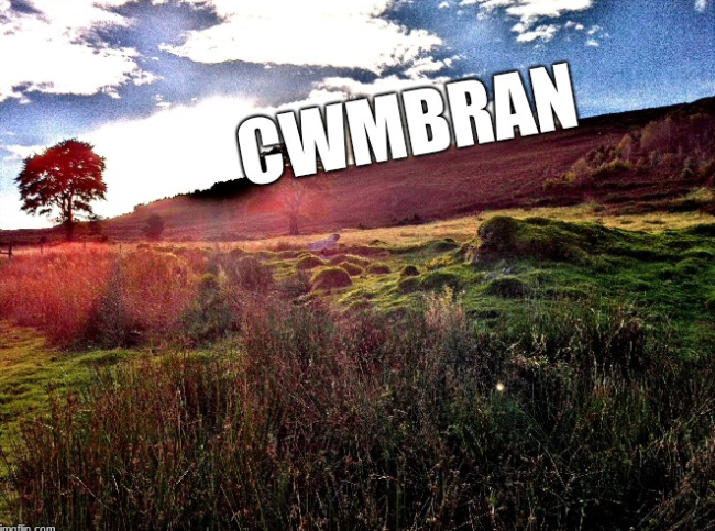 This is what the Cwmbran 'Hollywood' sign would look like on Mynydd Maen