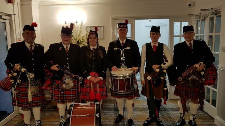 Henllys Pipes and Drums band