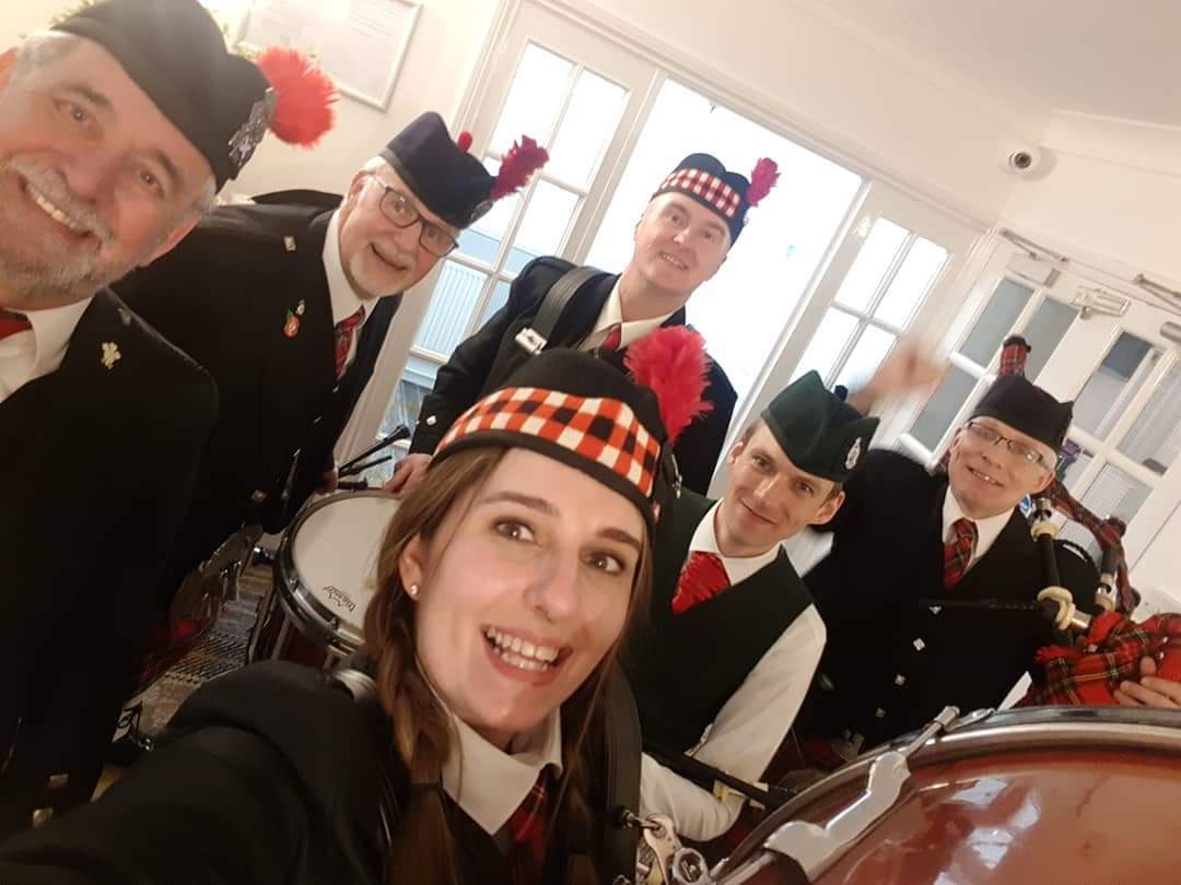 Henllys Pipes and Drums band