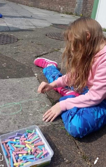 A child at at one of the Torfaen Easter playschemes
