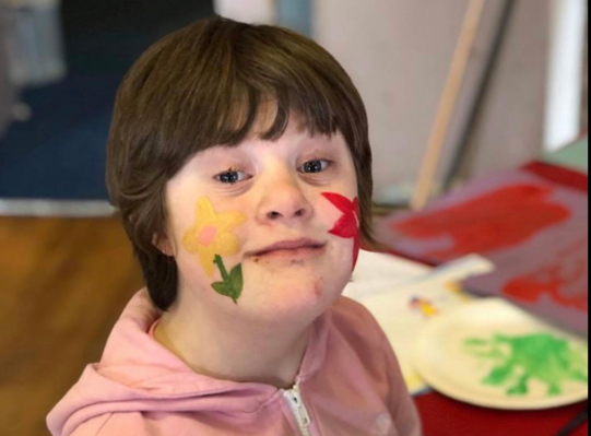 A child at at one of the Torfaen Easter playschemes