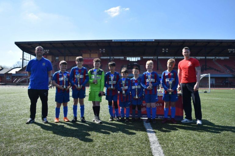 Woodlands Primary School football team who were runners up in the shield