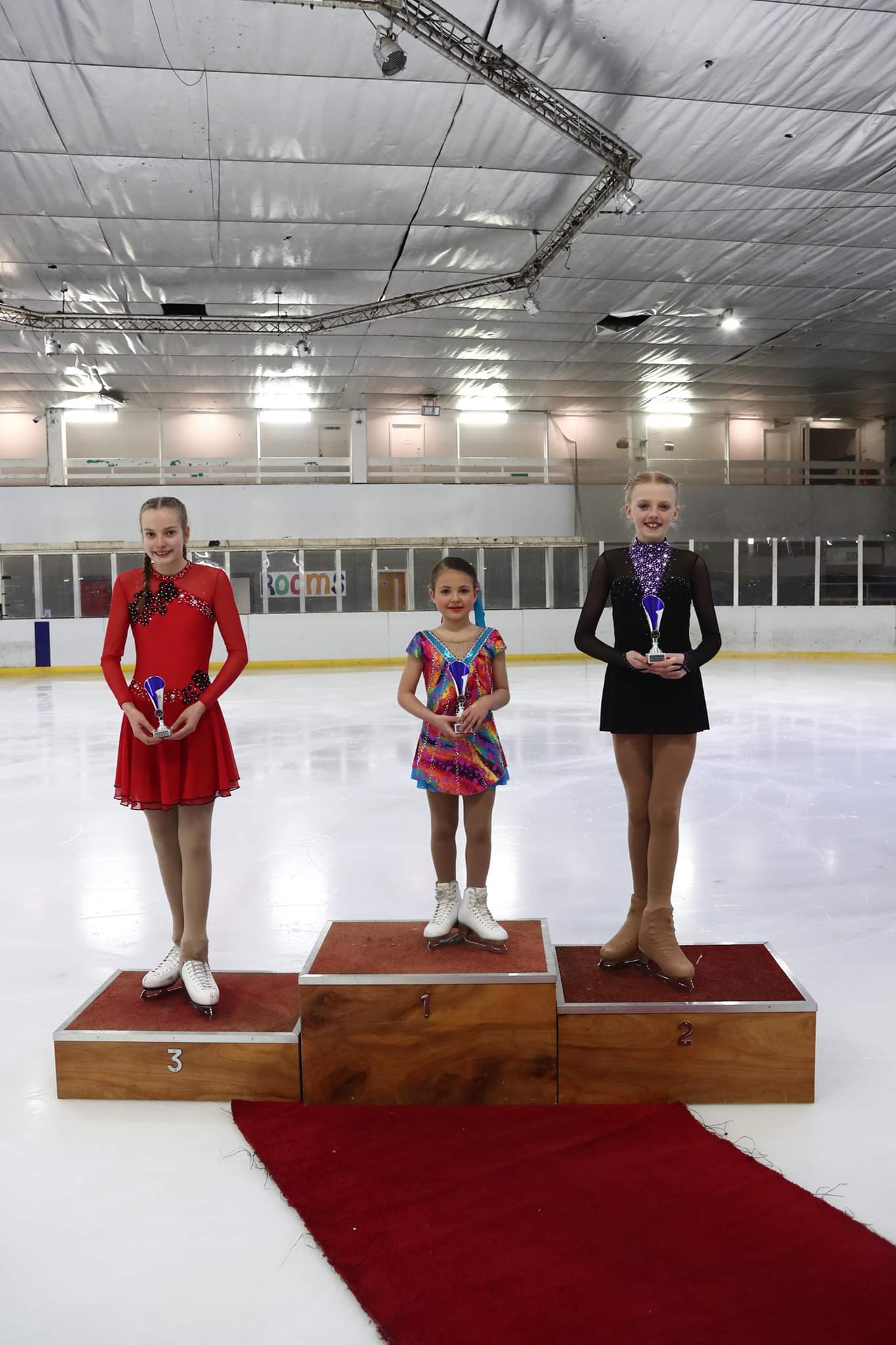 Ice skater Lily Grace Walding in first place
