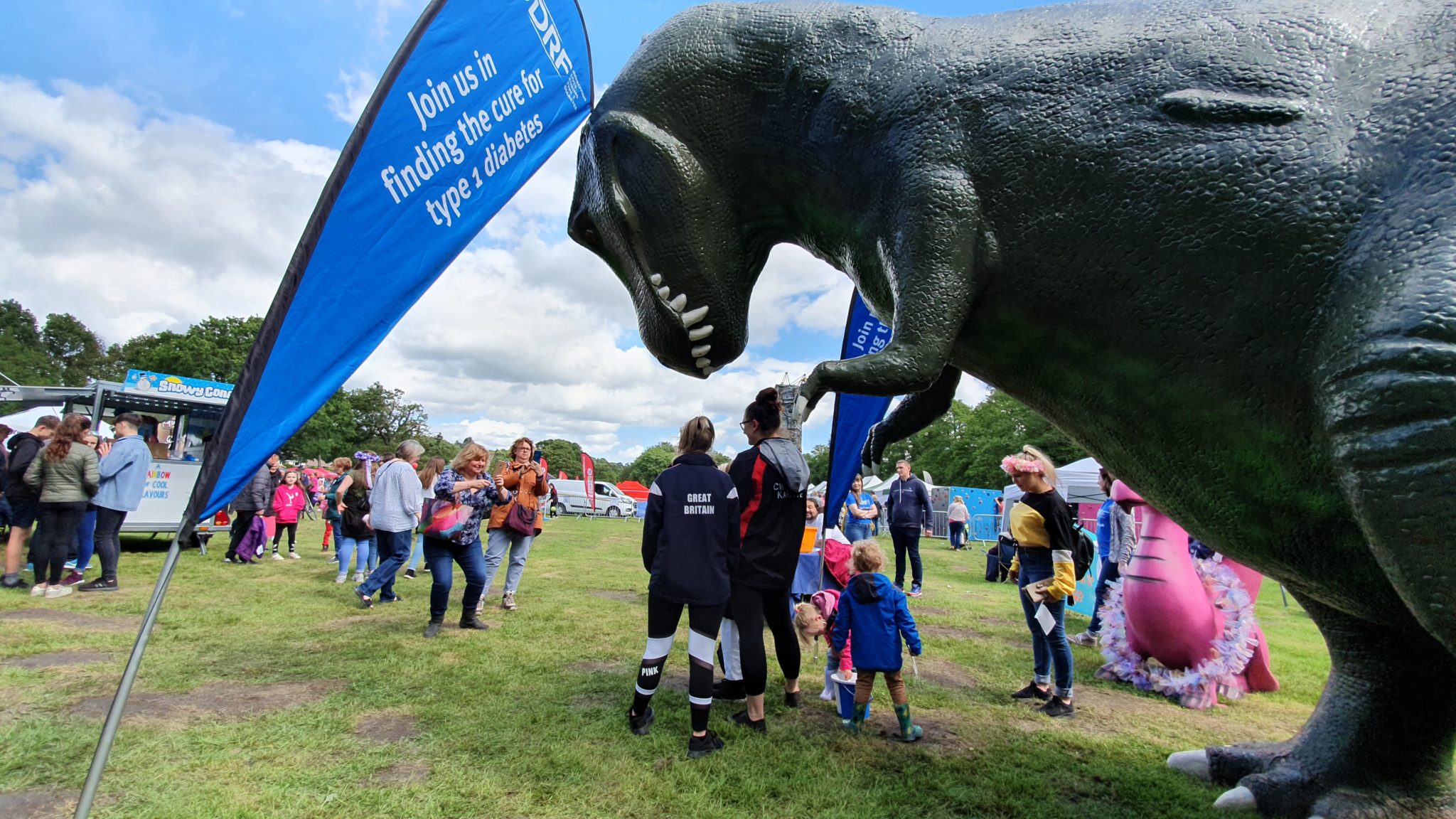 The Cwmbran Dinosaur at the Big Event