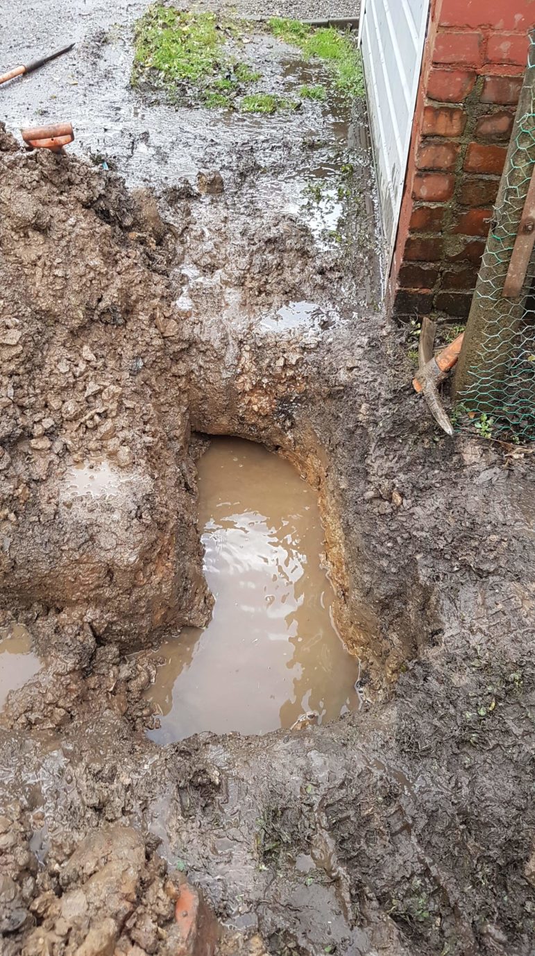 The water pipe leak at Cwmbran Boxing Club