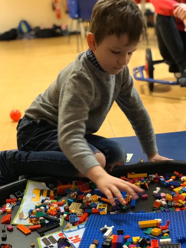 A young person at a Torfaen playscheme