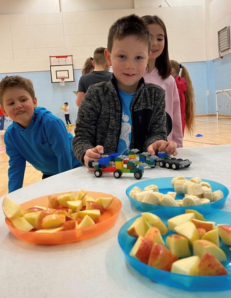 Young people at a Torfaen playscheme