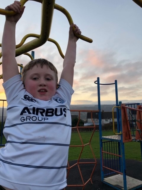 A young person at a Torfaen playscheme